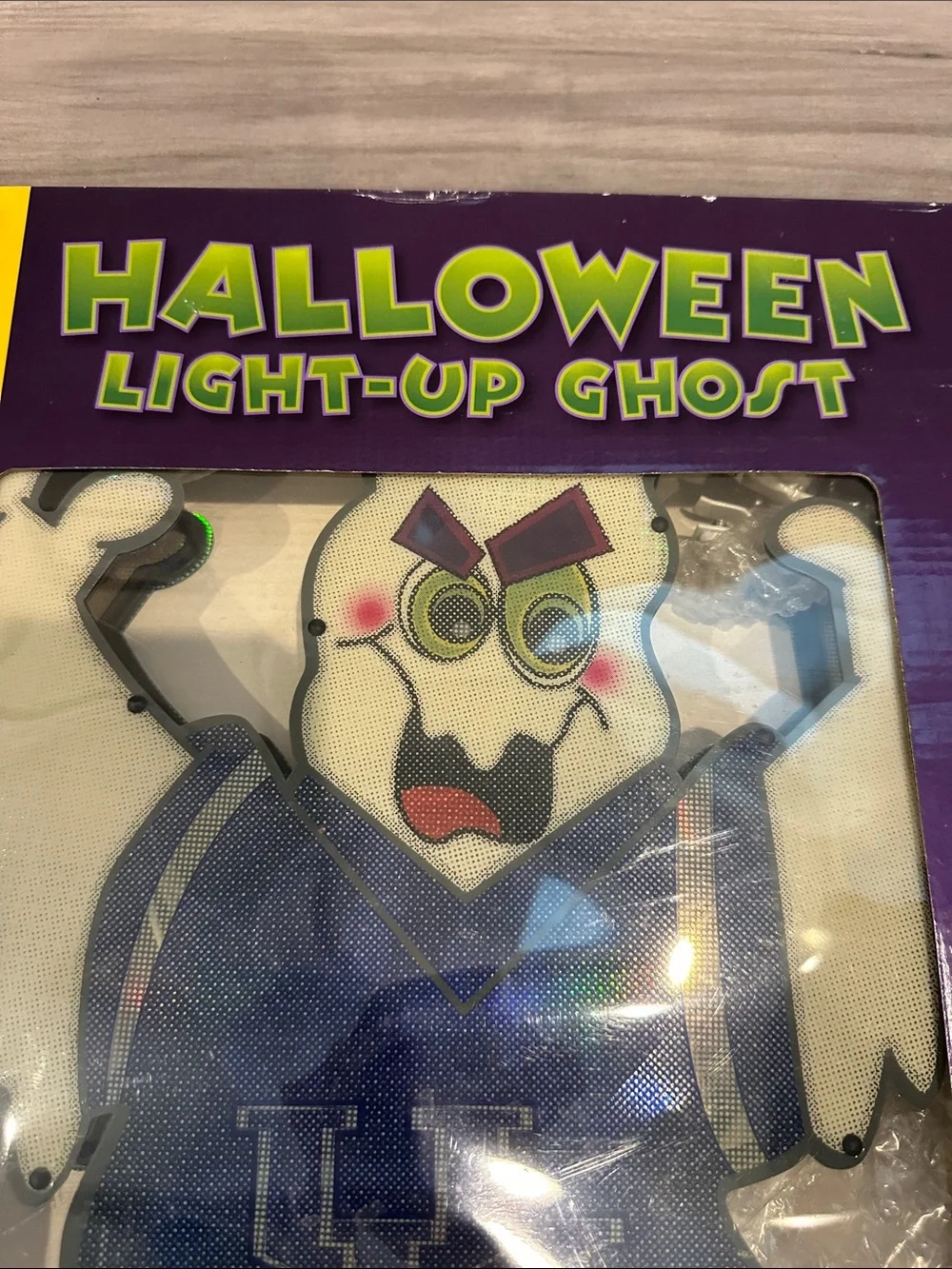 University of Kentucky - Halloween Light-Up Ghost Lawn Stake - Blue & Orange